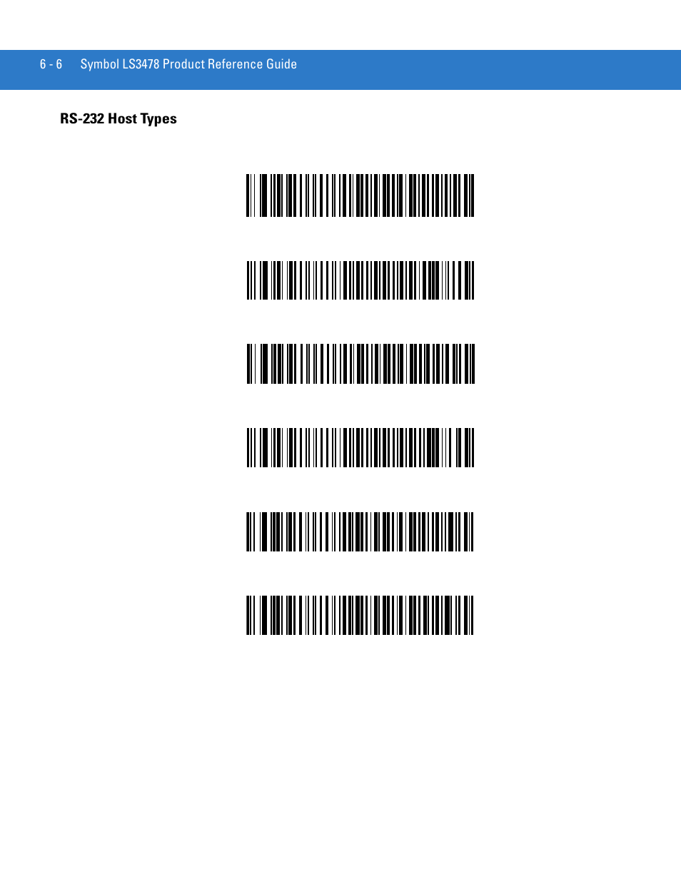 Rs-232 host types, Rs-232 host types -6 | Motorola LS3478 User Manual | Page 84 / 336