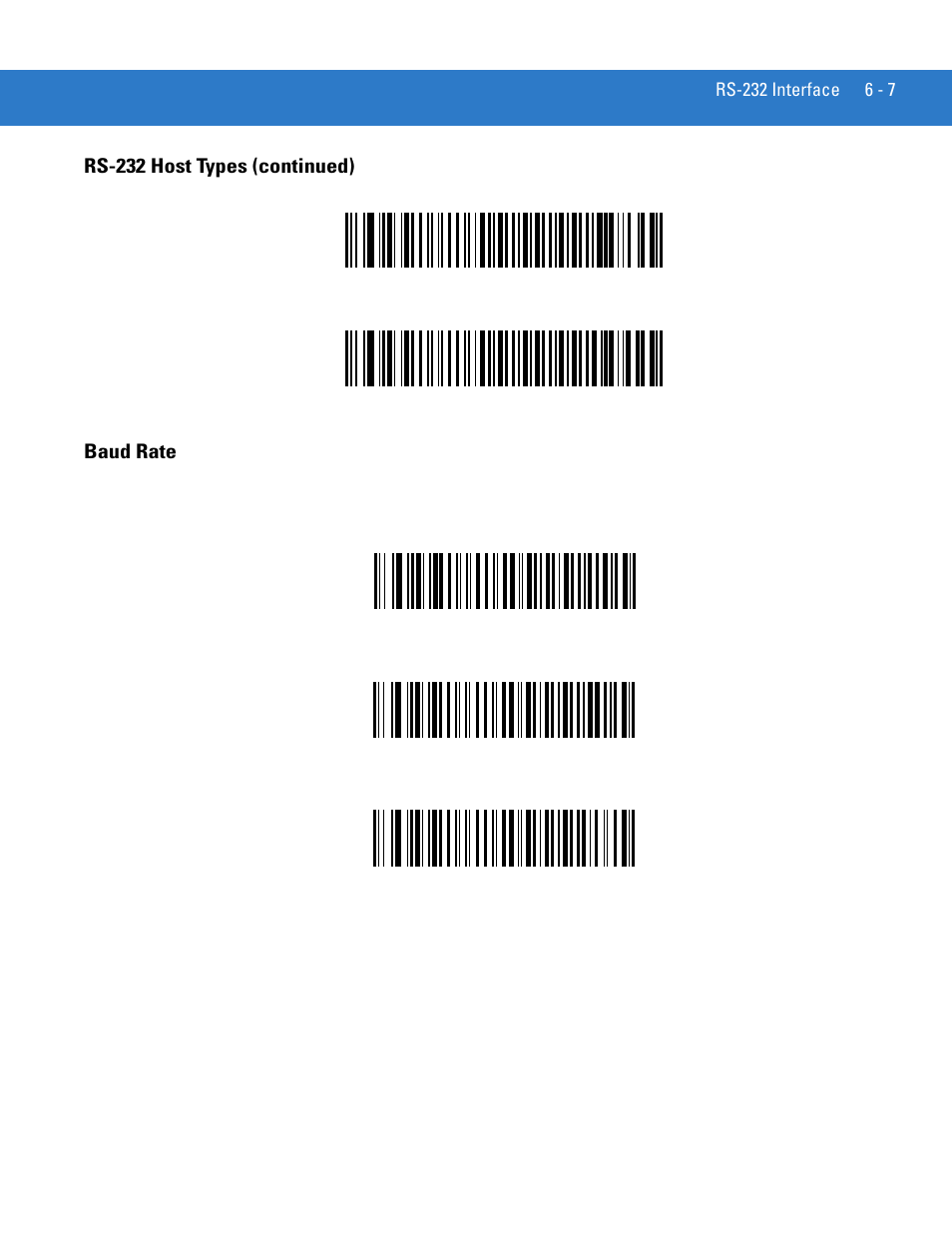 Baud rate, Baud rate -7 | Motorola LS3478 User Manual | Page 85 / 336