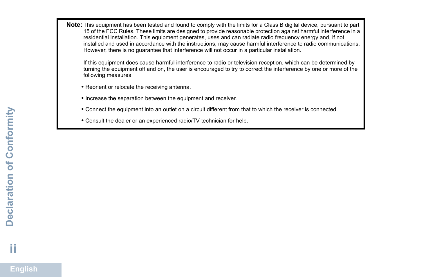 Declaration of conformity | Motorola XPR 4580 User Manual | Page 4 / 121