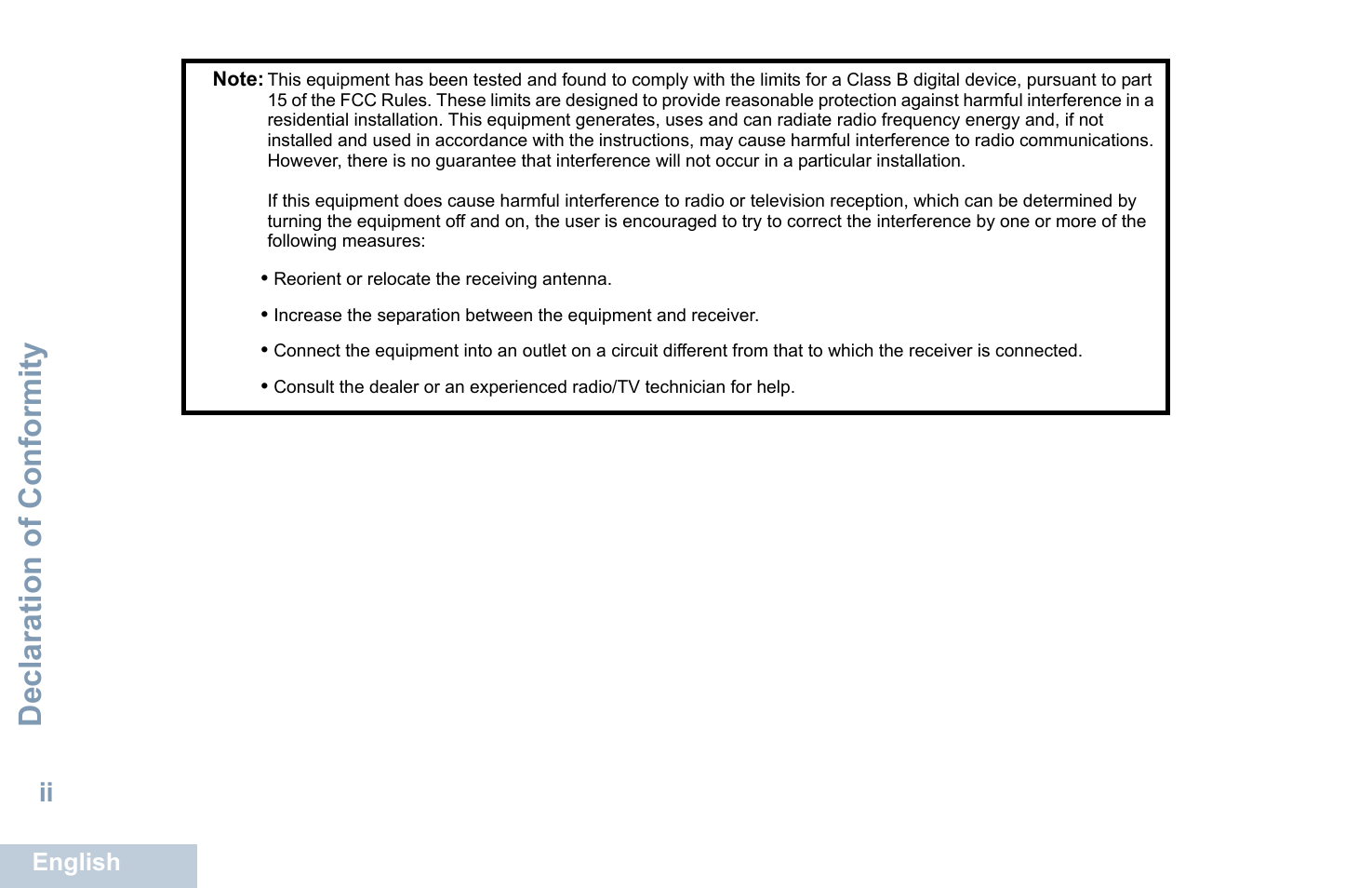 Declaration of conformity | Motorola XPR 7550 User Manual | Page 4 / 120