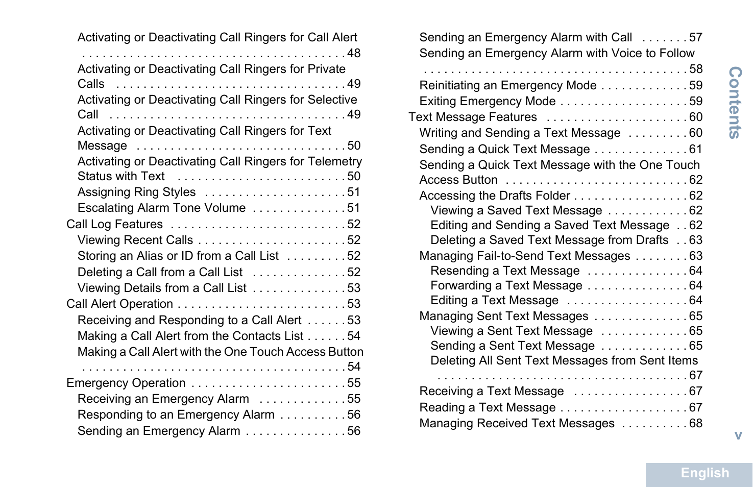 Content s | Motorola XPR 7550 User Manual | Page 7 / 120