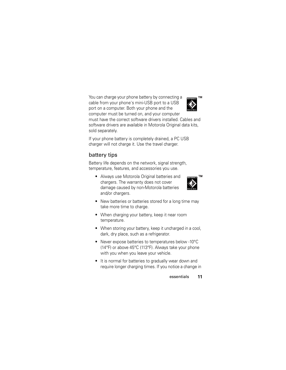 Motorola L2 GSM User Manual | Page 13 / 92