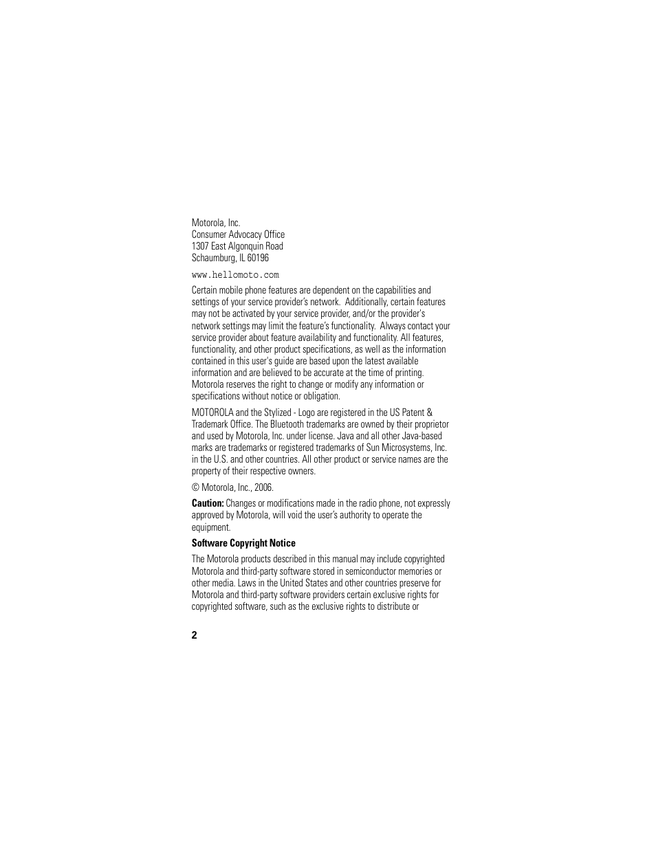 Motorola L2 GSM User Manual | Page 4 / 92