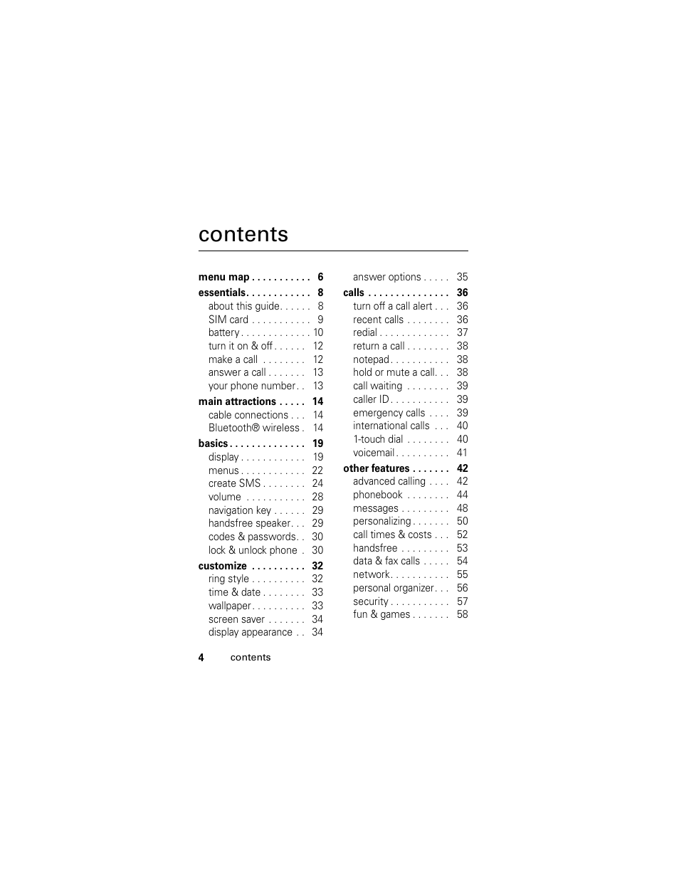 Motorola L2 GSM User Manual | Page 6 / 92