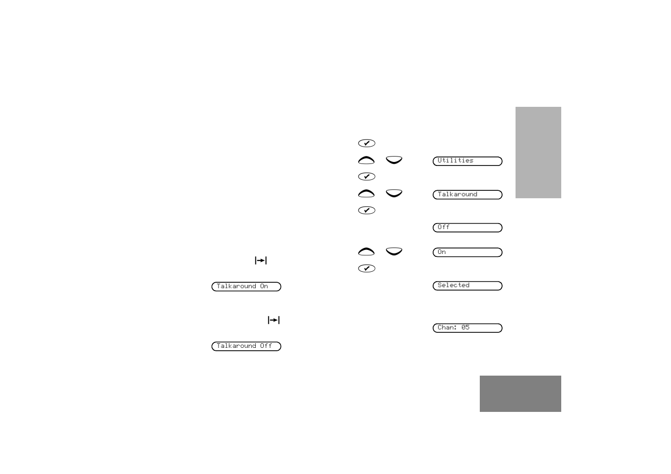 Talkaround | Motorola GM380 User Manual | Page 45 / 60