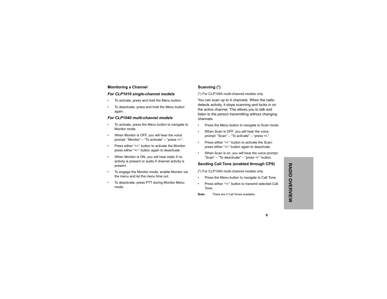 Motorola CLP1010 User Manual | Page 17 / 52