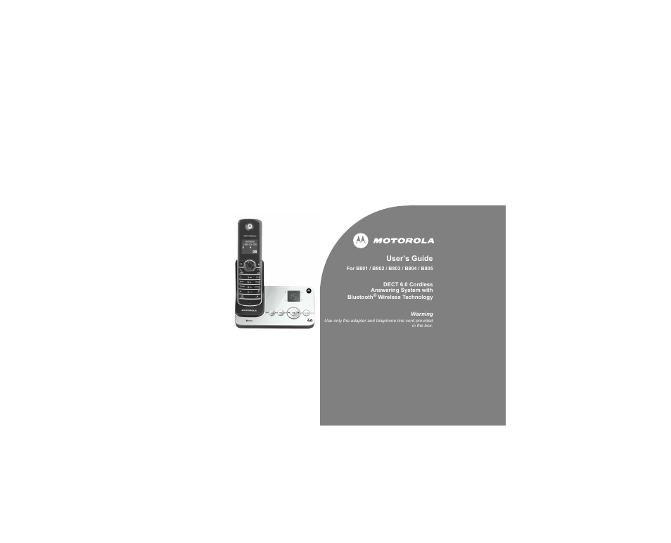 Motorola B801 User Manual | 67 pages