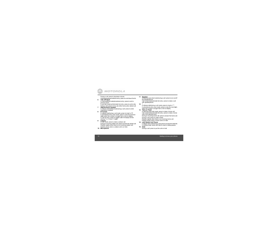 Motorola B801 User Manual | Page 10 / 67