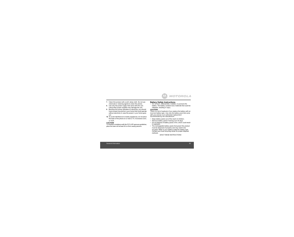Motorola B801 User Manual | Page 55 / 67