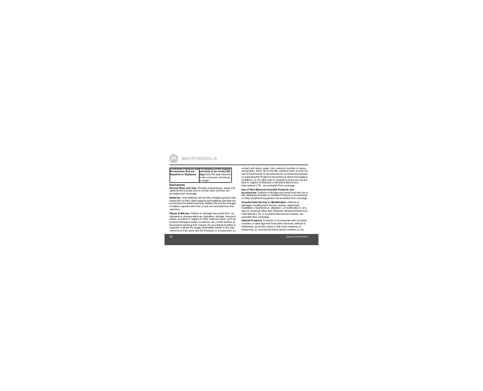 Motorola B801 User Manual | Page 58 / 67