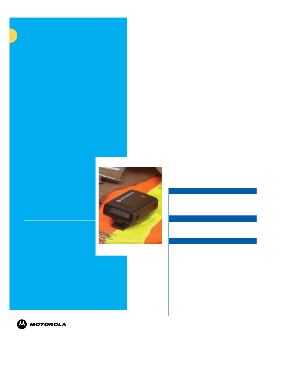 Ordering information | Motorola One Way Numeric Pager LS355 User Manual | Page 2 / 2