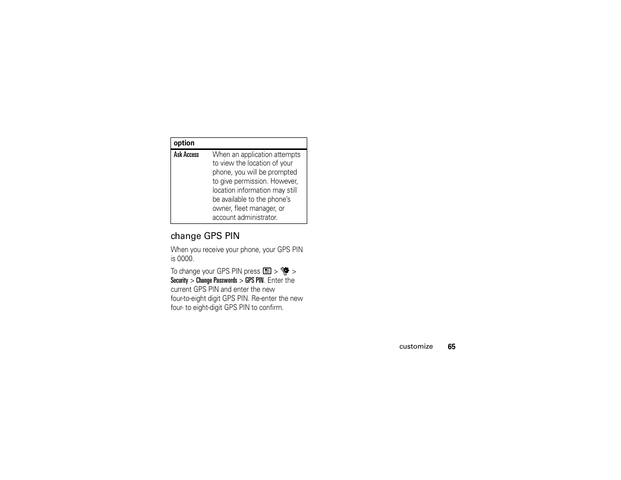 Motorola I296 User Manual | Page 69 / 92