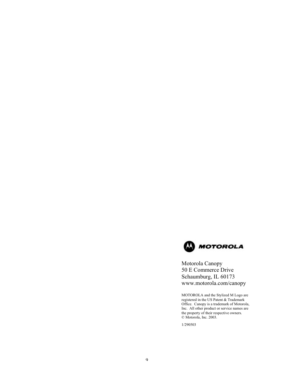 Motorola Wireless Broadband Platform User Manual | Page 13 / 13