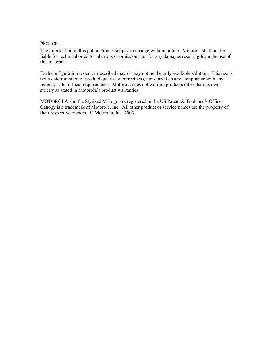 Motorola Wireless Broadband Platform User Manual | Page 4 / 13