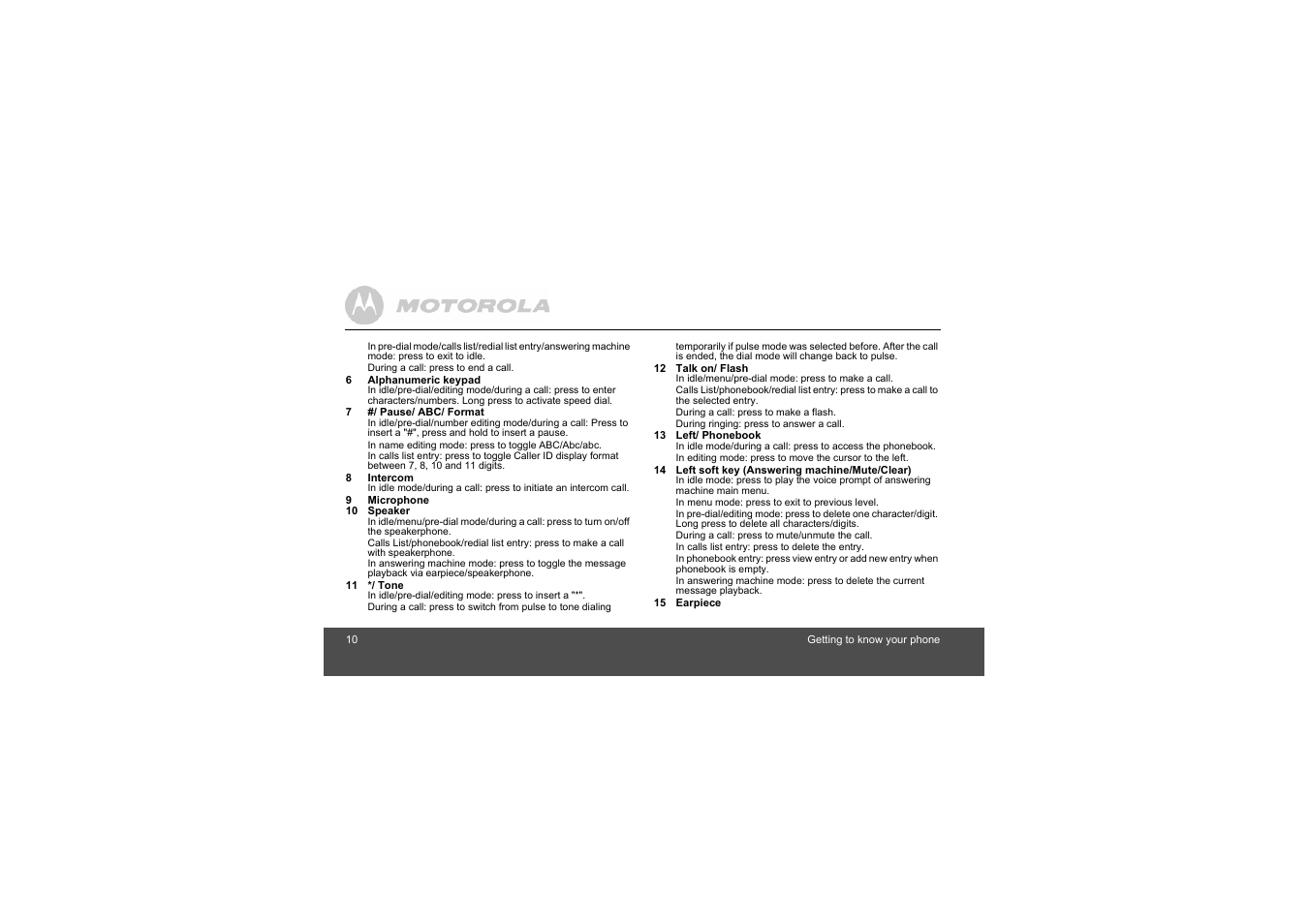 Motorola S803 User Manual | Page 10 / 52