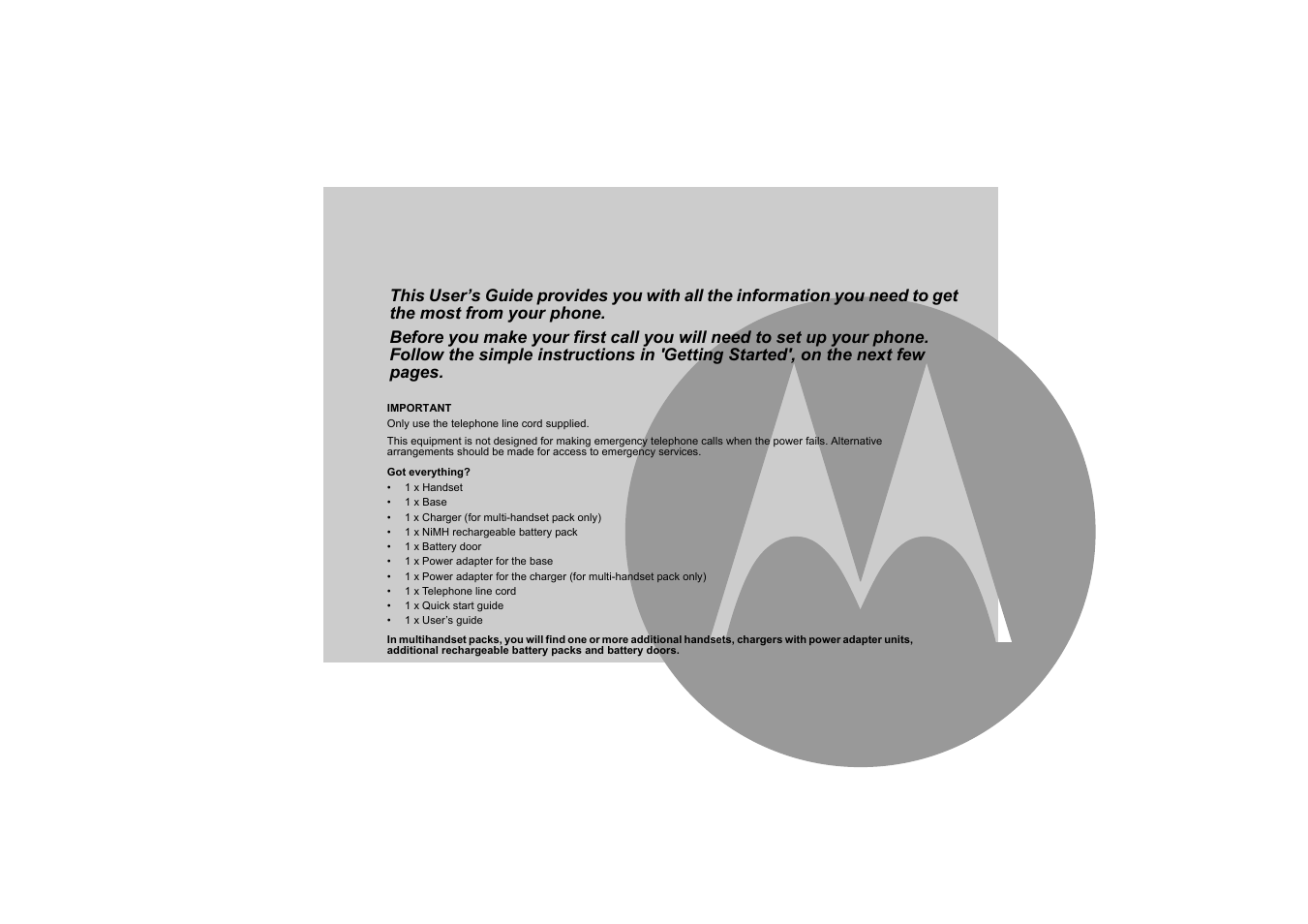 Motorola S803 User Manual | Page 3 / 52