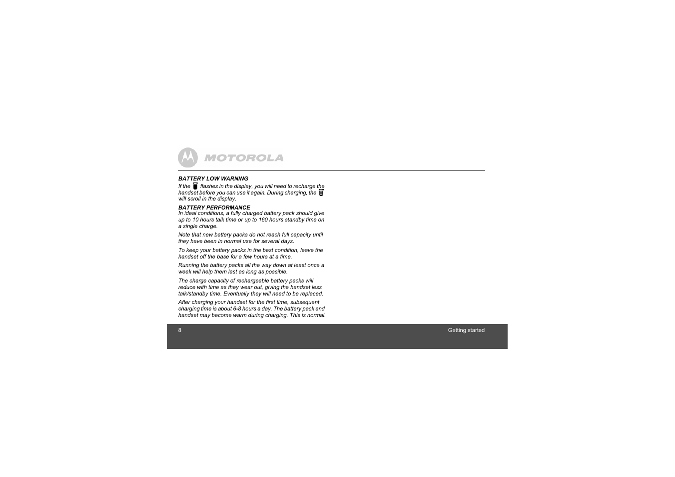 Motorola S803 User Manual | Page 8 / 52