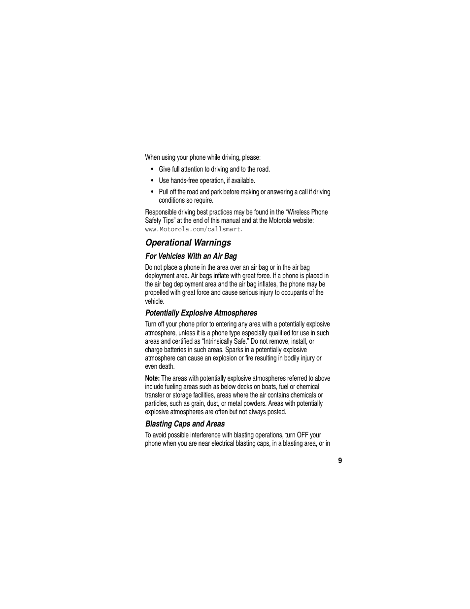 Motorola T731 User Manual | Page 11 / 104