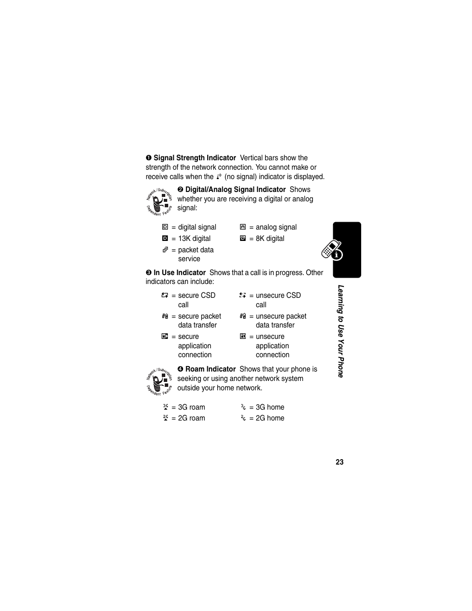 Motorola T731 User Manual | Page 25 / 104