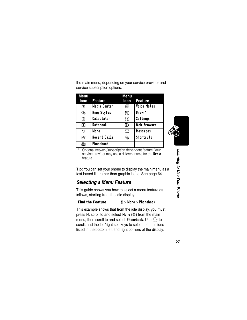 Motorola T731 User Manual | Page 29 / 104
