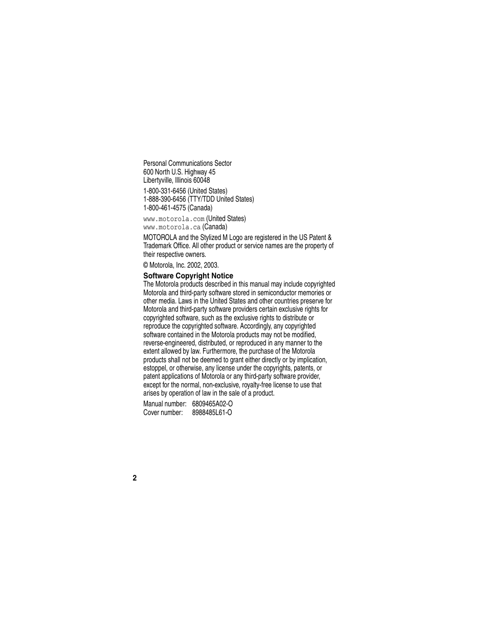 Motorola T731 User Manual | Page 4 / 104