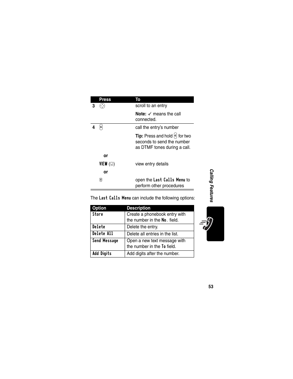 Motorola T731 User Manual | Page 55 / 104