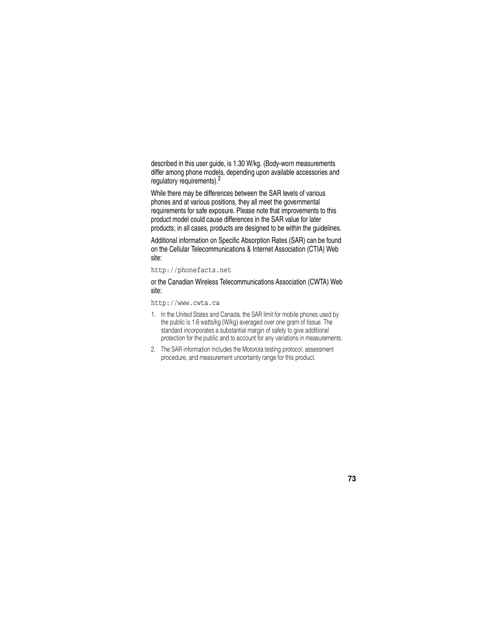 Motorola T731 User Manual | Page 75 / 104