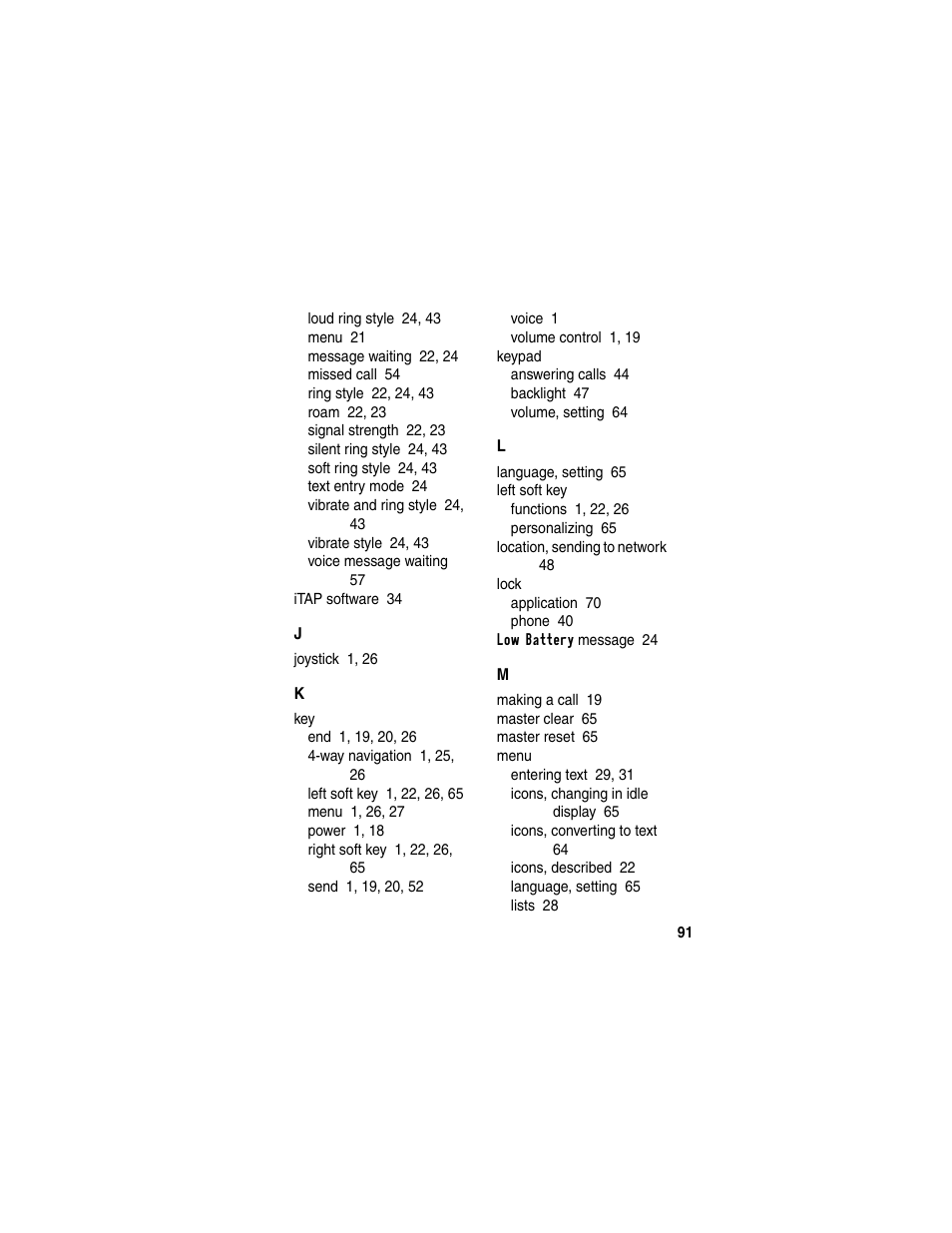 Motorola T731 User Manual | Page 93 / 104