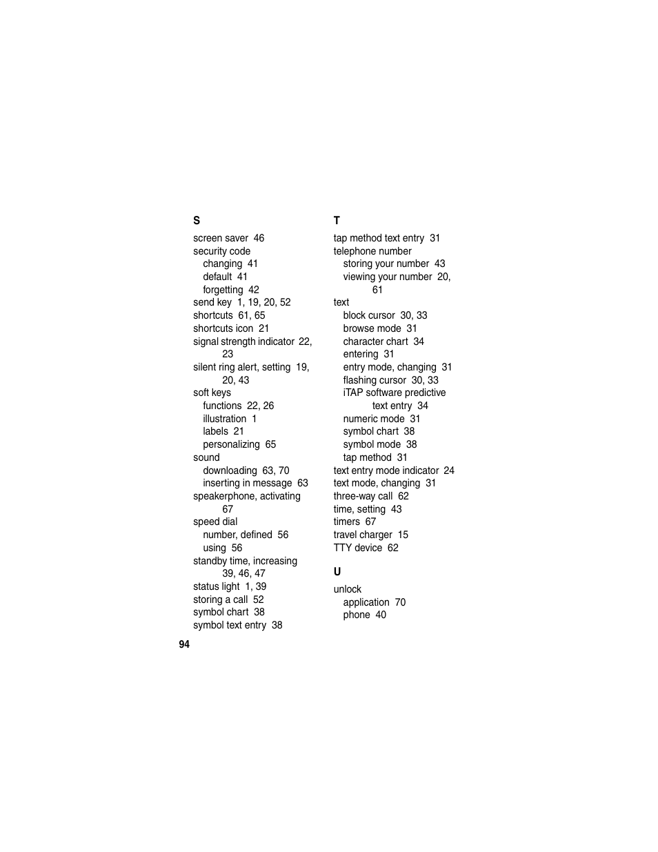 Motorola T731 User Manual | Page 96 / 104