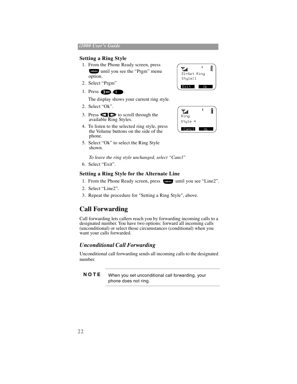 Call forwarding | Motorola iDEN User Manual | Page 30 / 93
