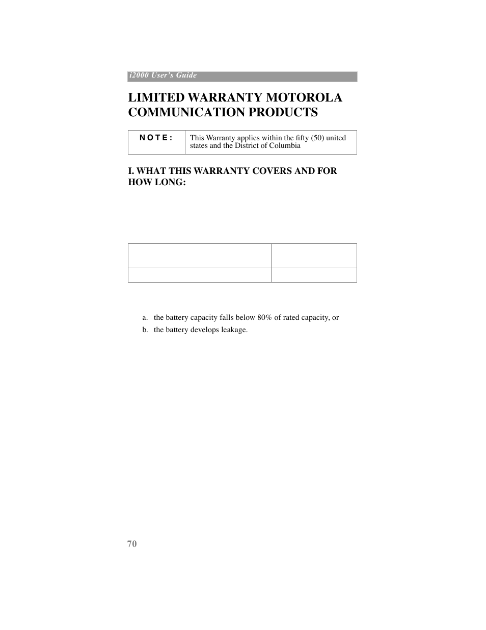 Limited warranty motorola communication products | Motorola iDEN User Manual | Page 78 / 93