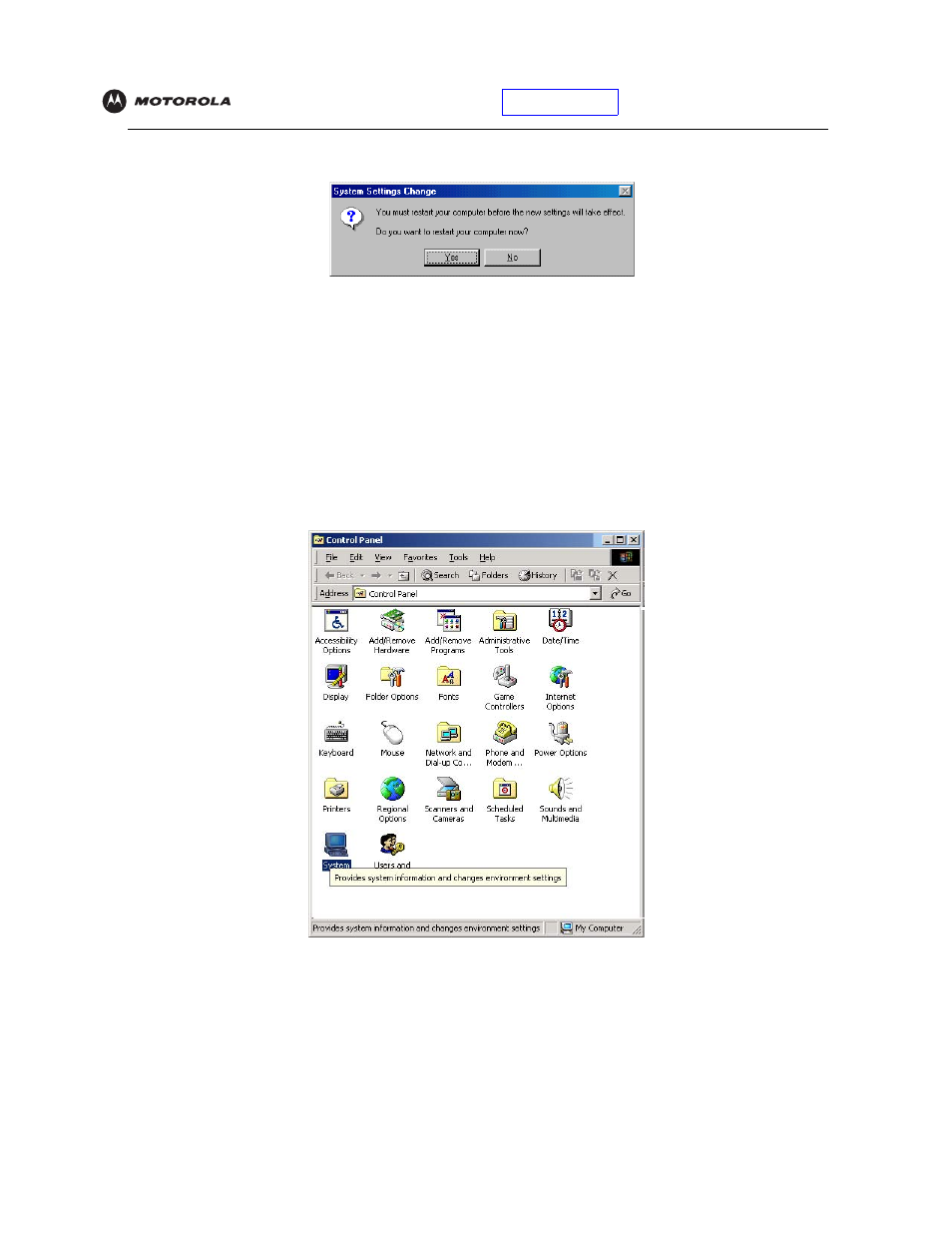 Removing the usb driver from windows2000, Removing the usb driver from windows 2000, Rform | Motorola SBV5120 User Manual | Page 44 / 56