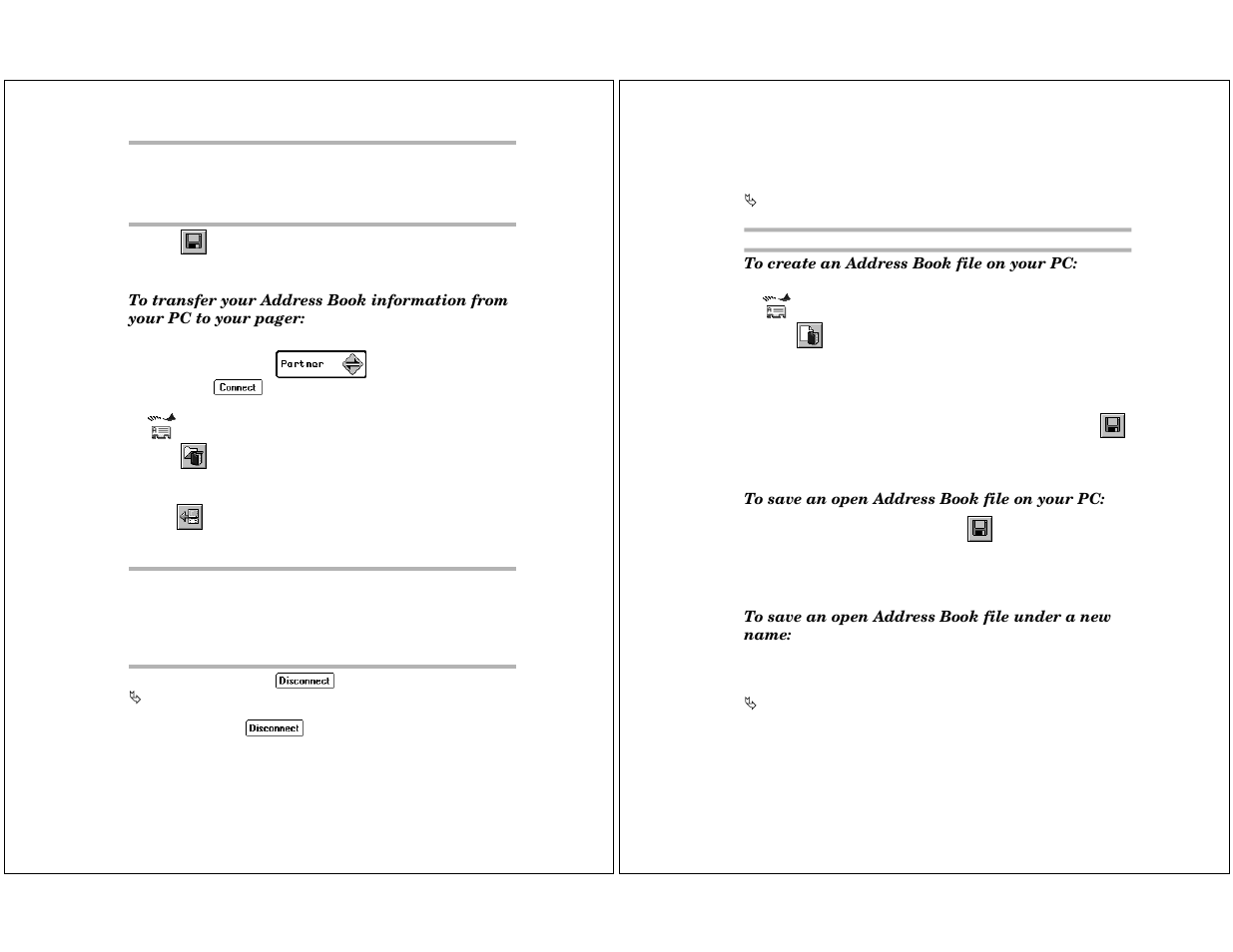 Managing address book files | Motorola P930 User Manual | Page 34 / 50