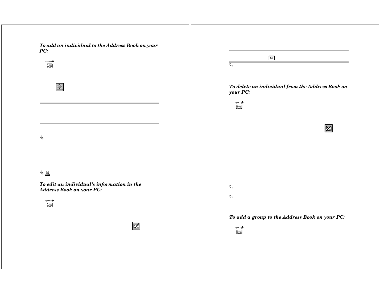 Managing addresses of groups | Motorola P930 User Manual | Page 36 / 50