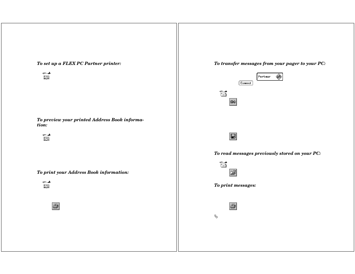 Printing address book information, Managing your messages | Motorola P930 User Manual | Page 38 / 50