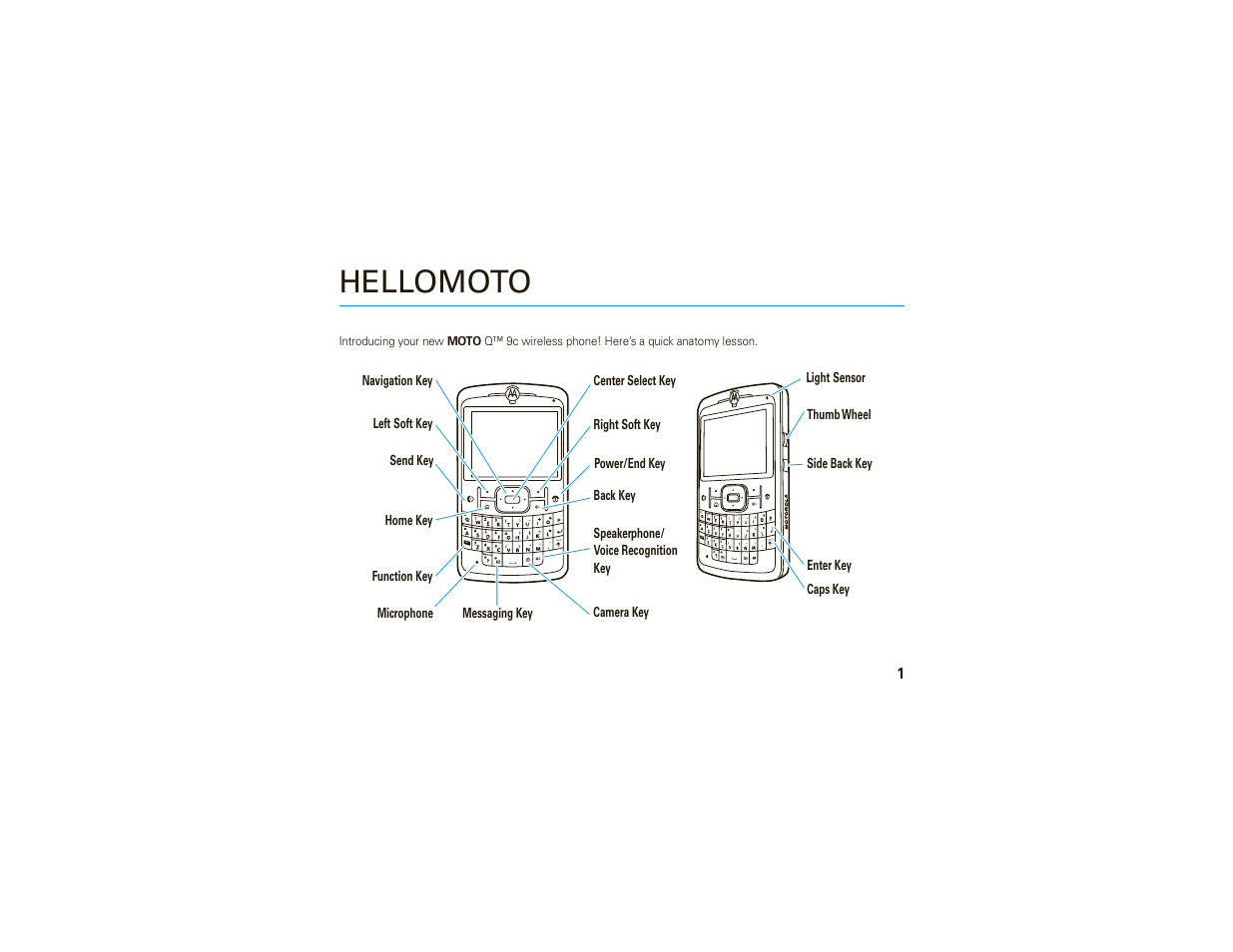 Hellomoto | Motorola MOTO 9C User Manual | Page 3 / 84