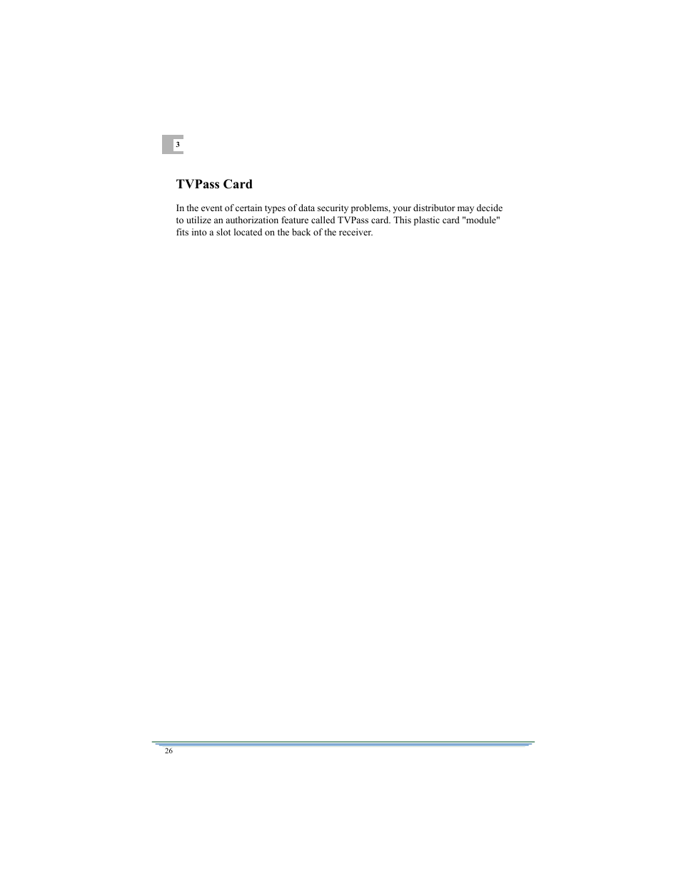 Tvpass card | Motorola DSR315 User Manual | Page 38 / 70