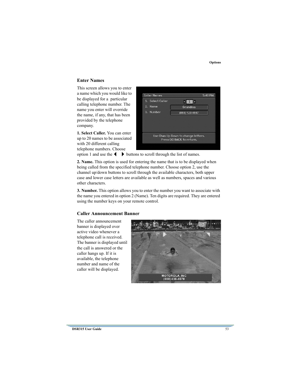 Motorola DSR315 User Manual | Page 65 / 70