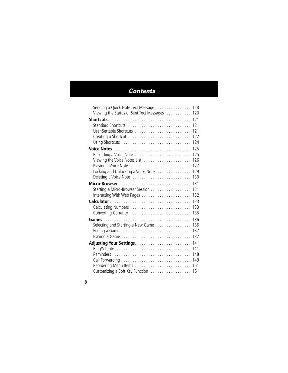 Motorola 280 User Manual | Page 10 / 222