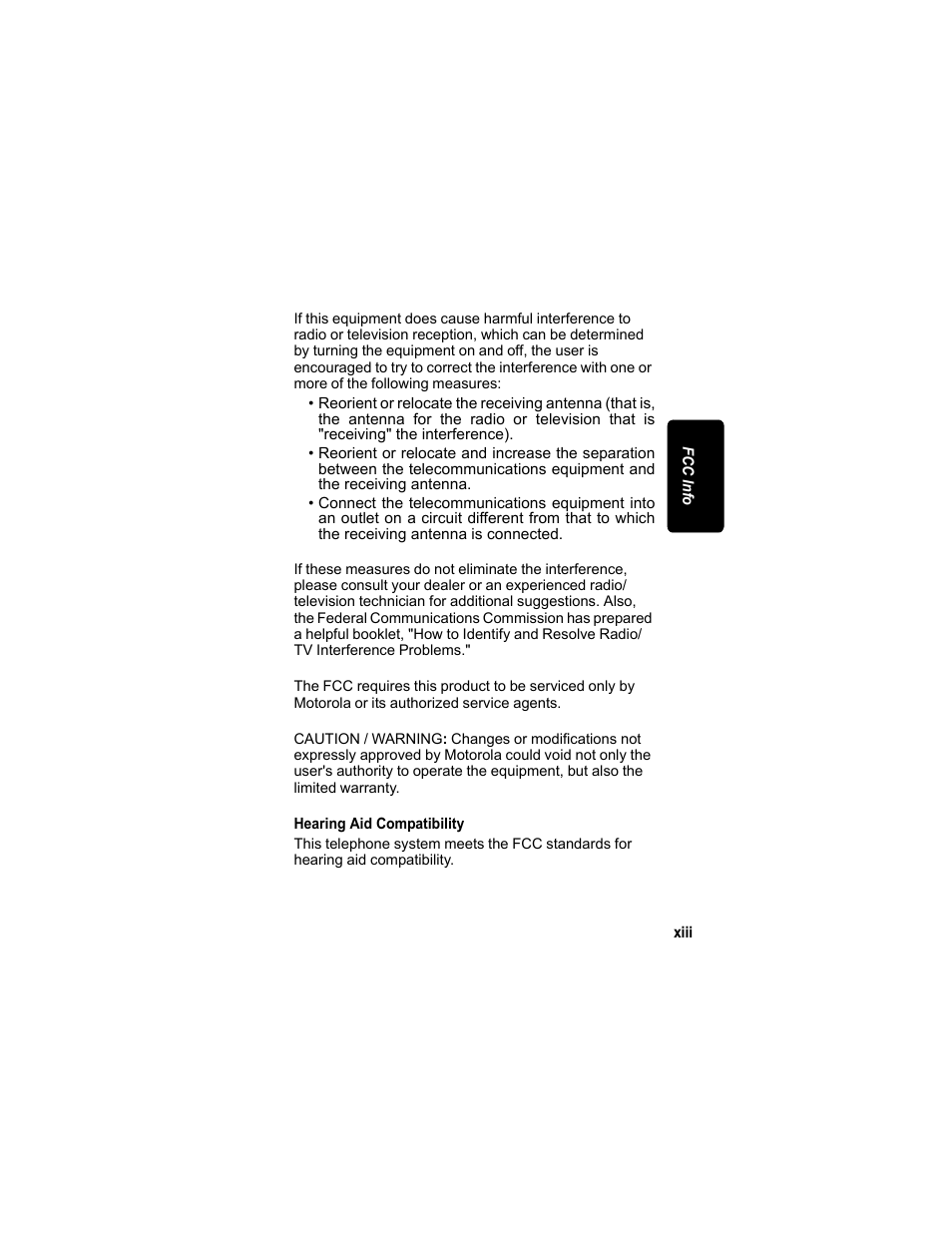 Motorola MD4160 Series User Manual | Page 15 / 86
