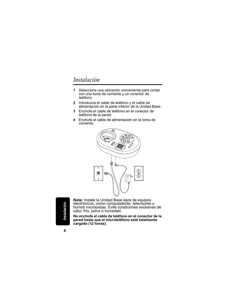Instalación | Motorola MD4160 Series User Manual | Page 63 / 86