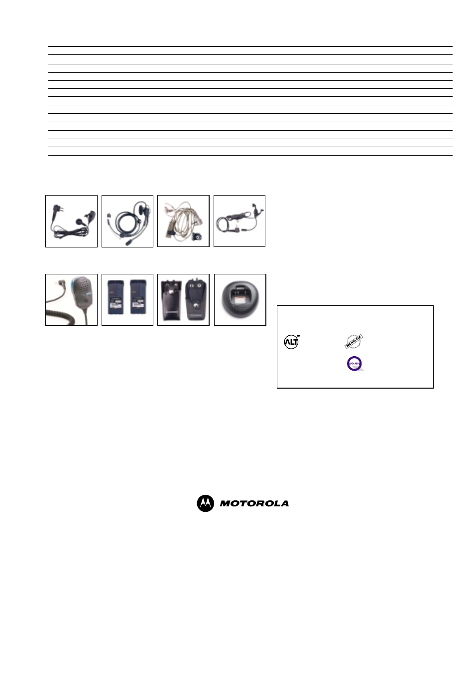 Motorola: reliability & quality | Motorola BASIC RADIO GP308 User Manual | Page 4 / 4