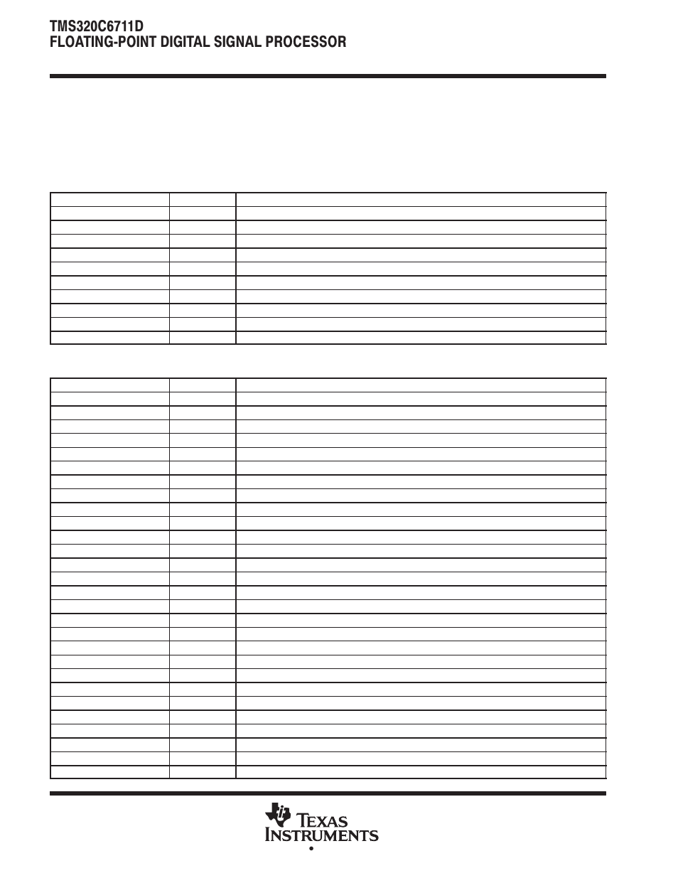 Peripheral register descriptions | Motorola TMS320C6711D User Manual | Page 12 / 107