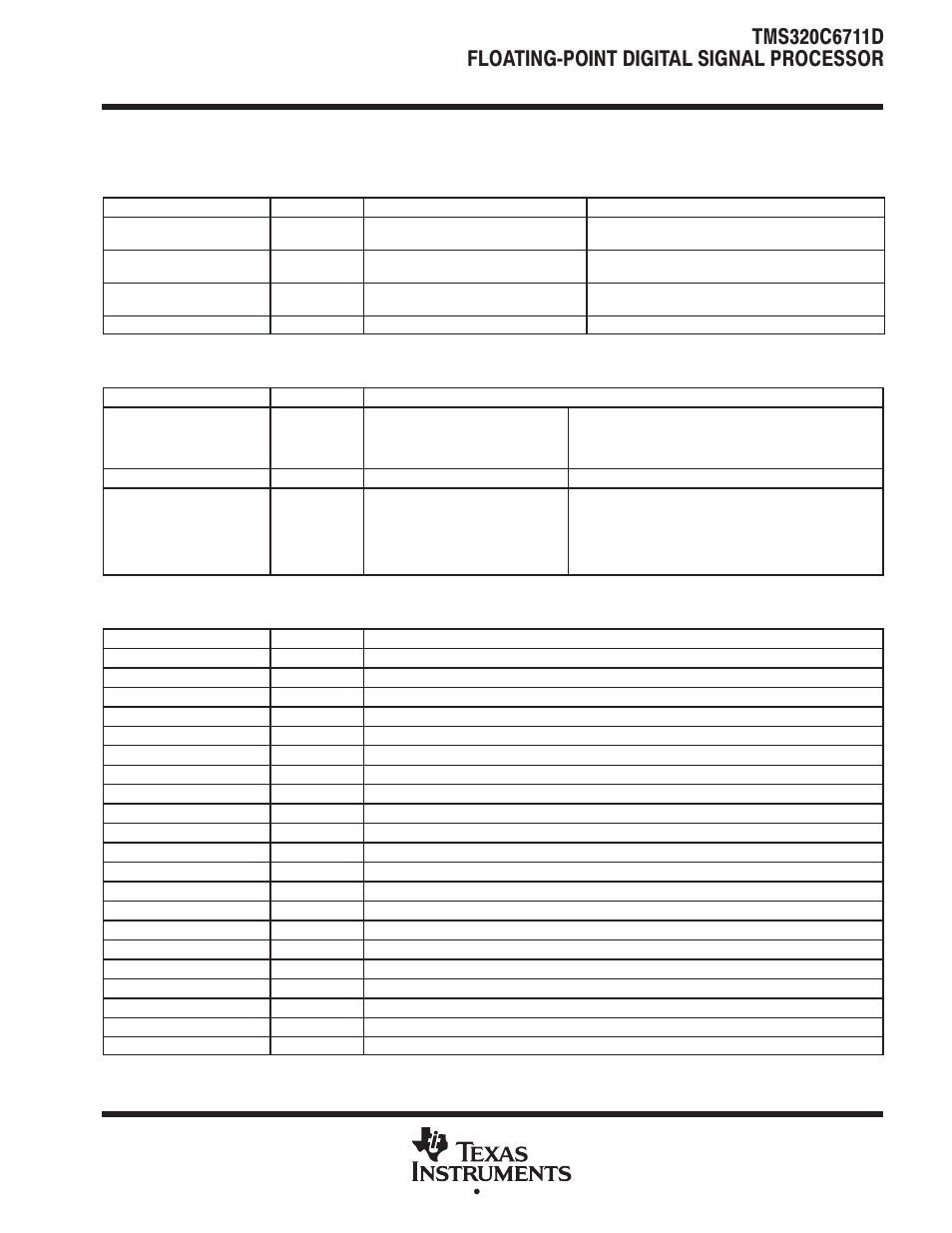 Peripheral register descriptions (continued) | Motorola TMS320C6711D User Manual | Page 13 / 107