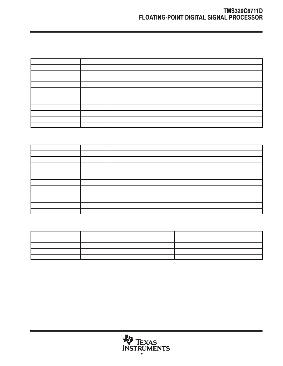 Peripheral register descriptions (continued) | Motorola TMS320C6711D User Manual | Page 15 / 107