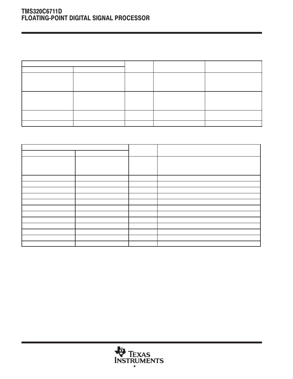 Peripheral register descriptions (continued) | Motorola TMS320C6711D User Manual | Page 16 / 107