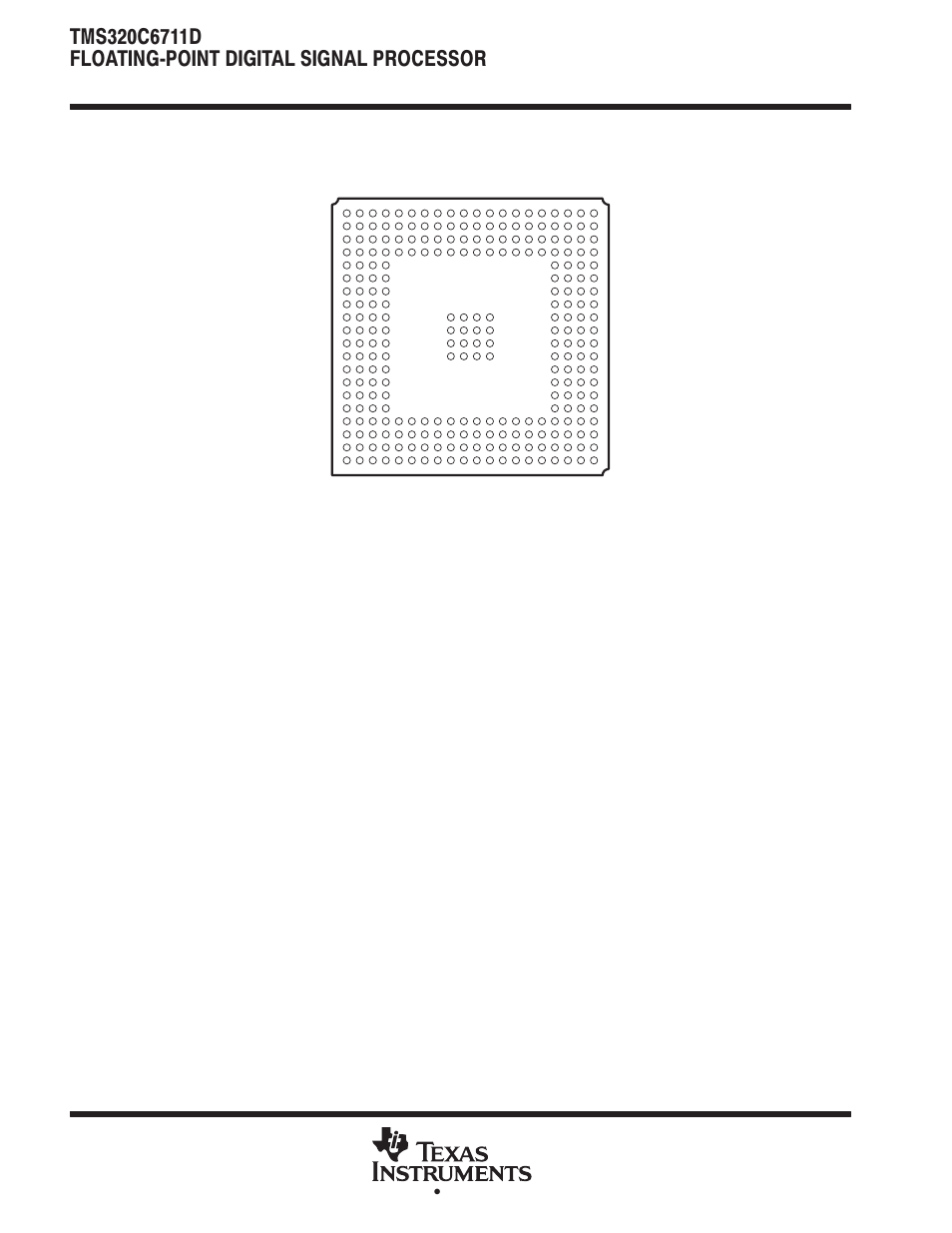 Gdp and zdp bga packages (bottom view) | Motorola TMS320C6711D User Manual | Page 4 / 107