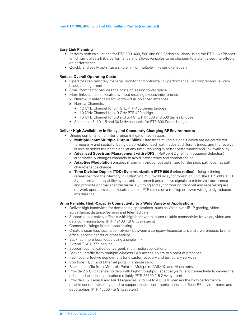 Motorola PTP 300 User Manual | Page 15 / 61