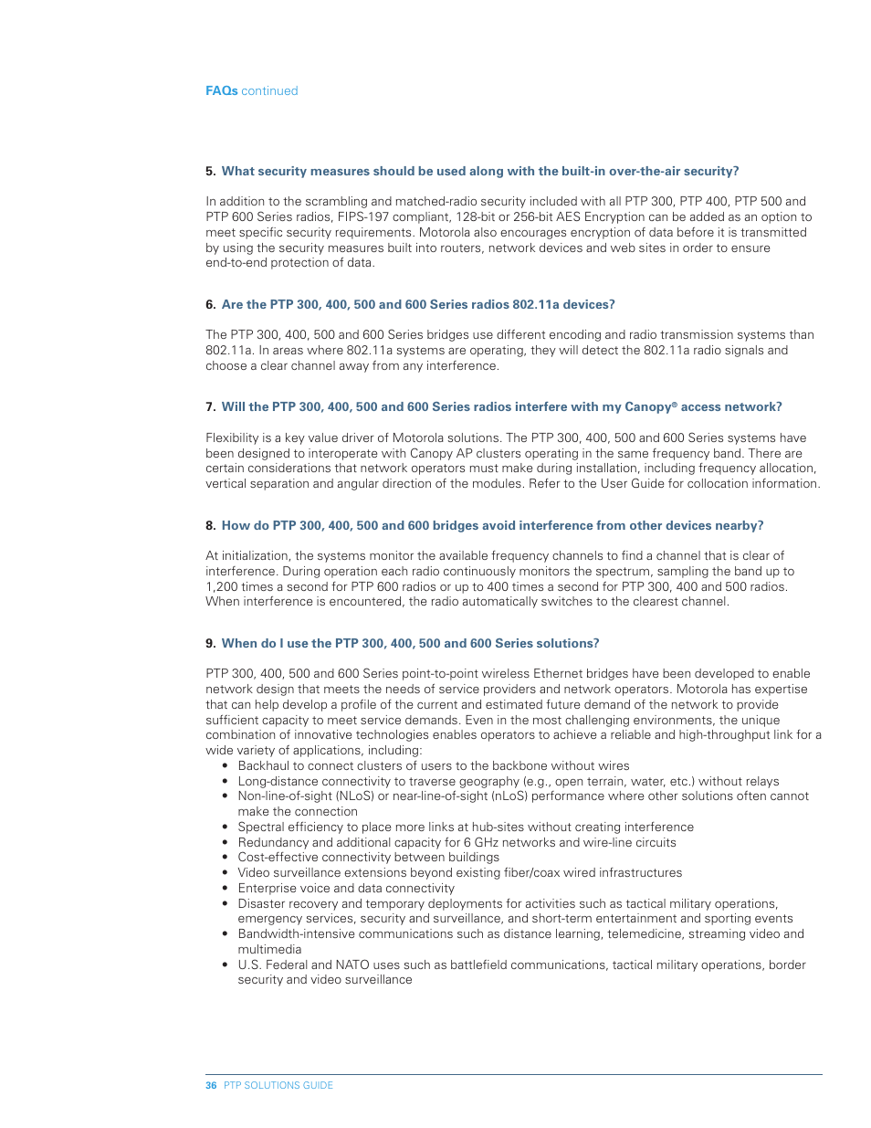 Motorola PTP 300 User Manual | Page 36 / 61