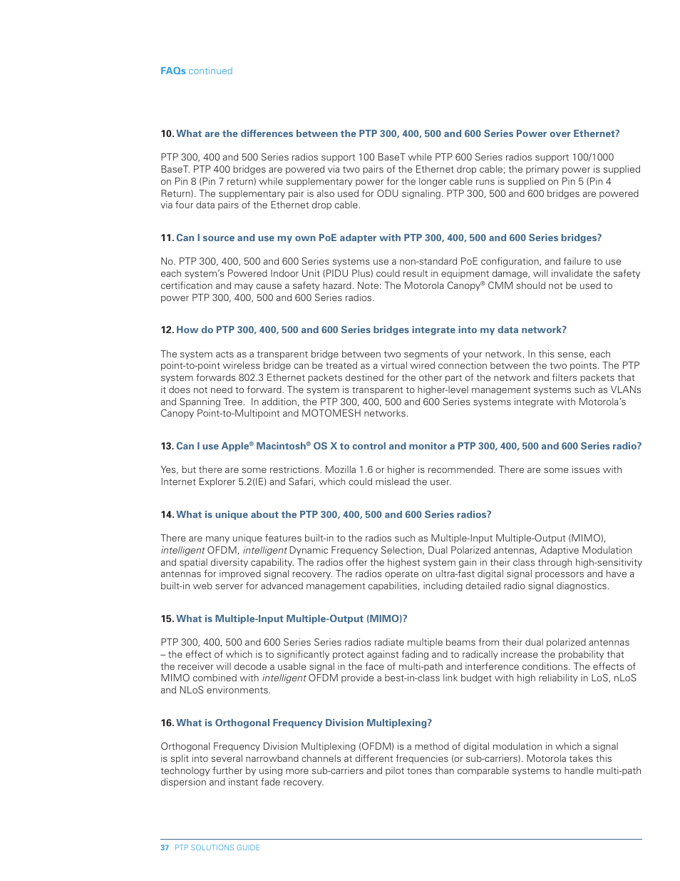 Motorola PTP 300 User Manual | Page 37 / 61